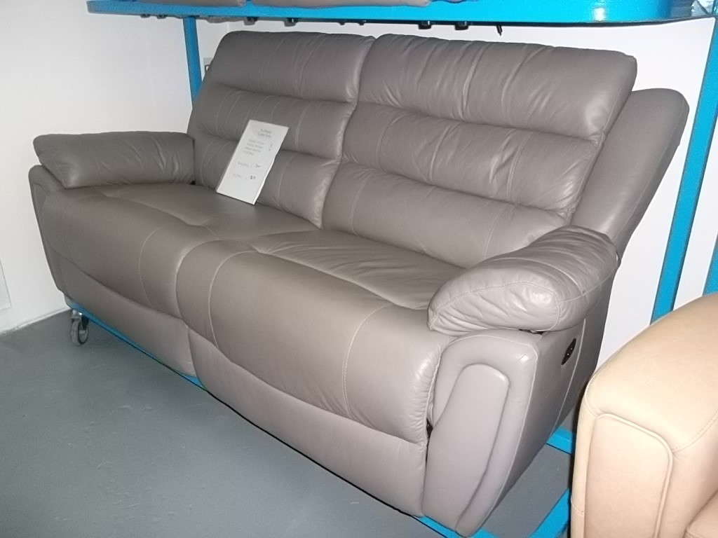 scs leather recliner sofa