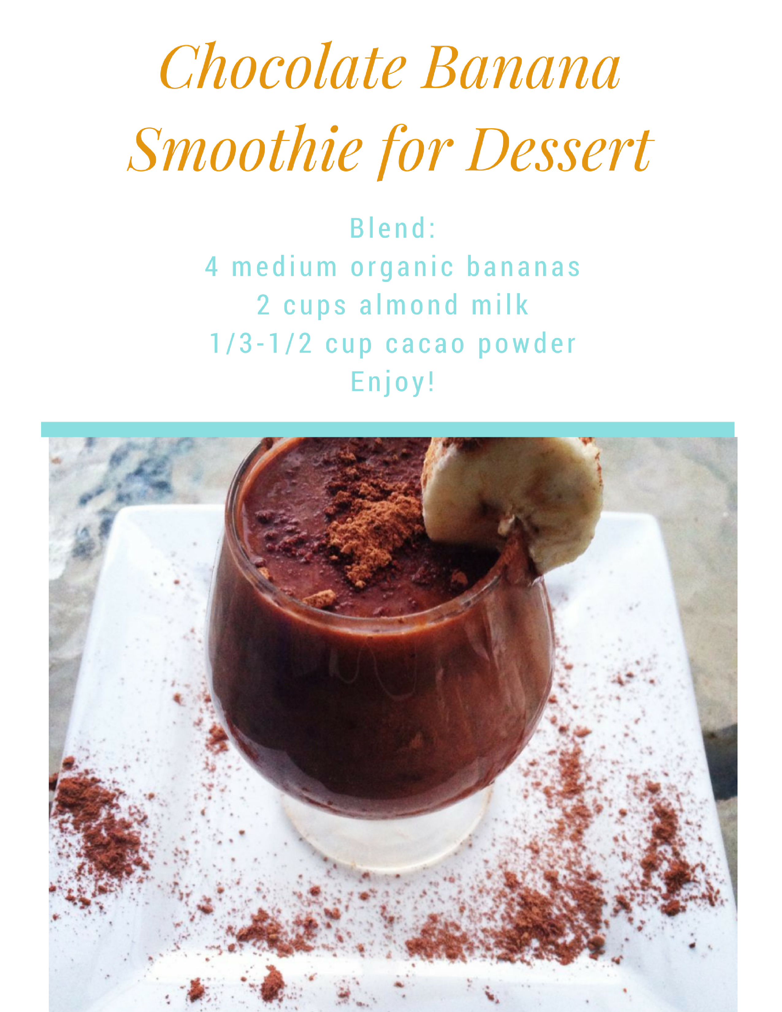 Chocolate Banana Smoothie
