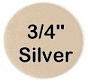 Small Silver .7" circle